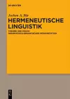 Hermeneutische Linguistik cover