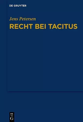 Recht bei Tacitus cover