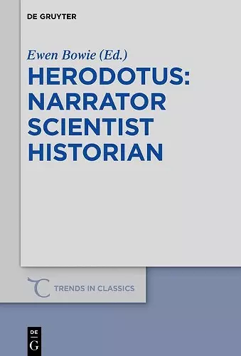 Herodotus - narrator, scientist, historian cover