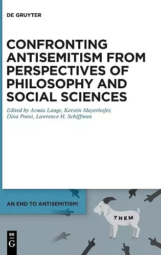 Confronting Antisemitism from Perspectives of Philosophy and Social Sciences cover