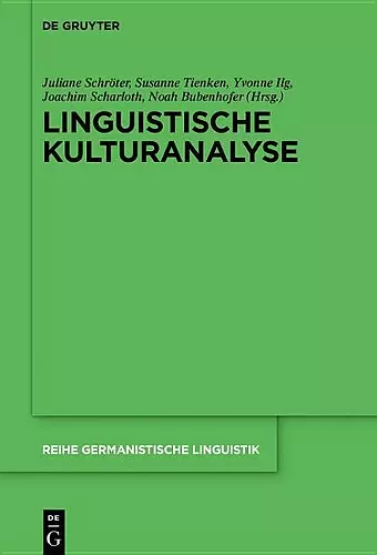 Linguistische Kulturanalyse cover
