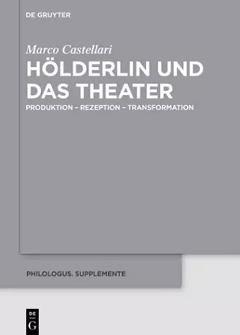 Hölderlin und das Theater cover