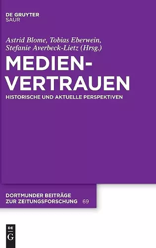 Medienvertrauen cover
