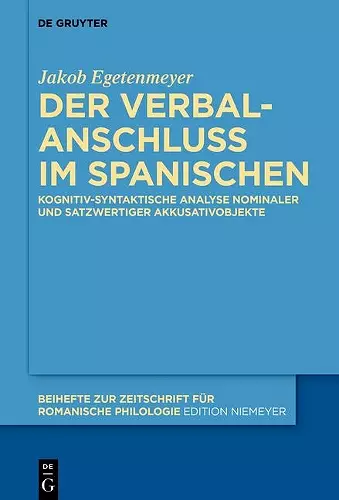 Der Verbalanschluss Im Spanischen cover