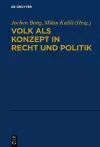 Volk ALS Konzept in Recht Und Politik cover