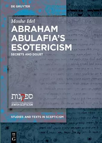 Abraham Abulafia’s Esotericism cover