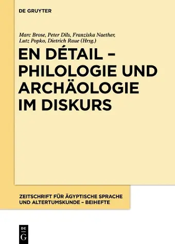 En Détail - Philologie Und Archäologie Im Diskurs cover