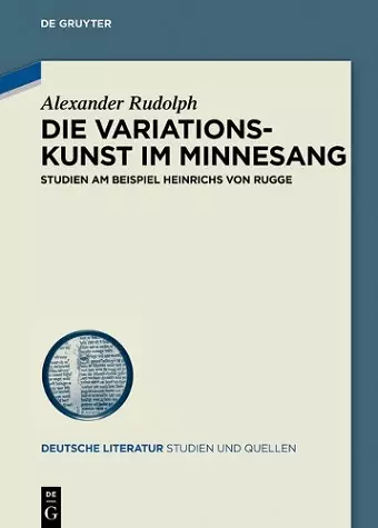 Die Variationskunst im Minnesang cover