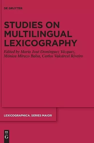 Studies on Multilingual Lexicography cover