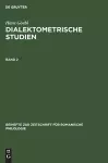 Beihefte zur Zeitschrift für romanische Philologie Dialektometrische Studien cover