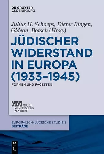 Jüdischer Widerstand in Europa (1933-1945) cover