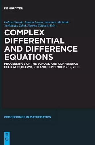 Complex Differential and Difference Equations cover