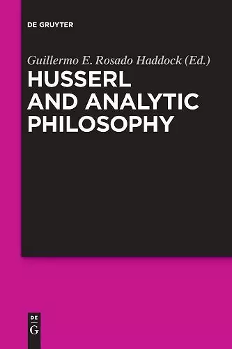 Husserl and Analytic Philosophy cover