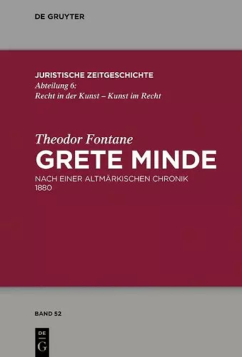 Theodor Fontane, Grete Minde cover