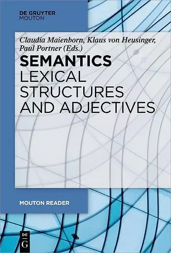 Semantics - Lexical Structures and Adjectives cover