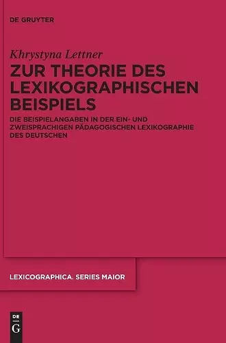 Zur Theorie des lexikographischen Beispiels cover