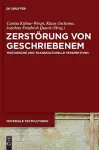 Zerstörung von Geschriebenem cover