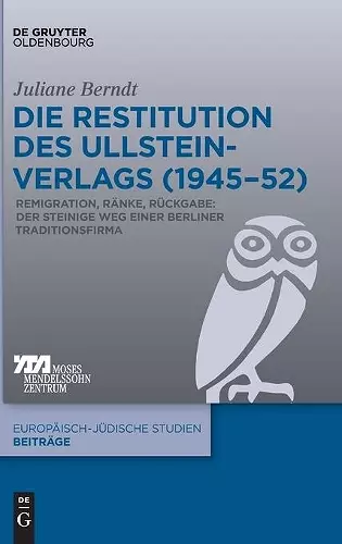Die Restitution Des Ullstein-Verlags (1945-52) cover