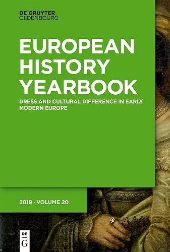 Dress and Cultural Difference in Early Modern Europe cover