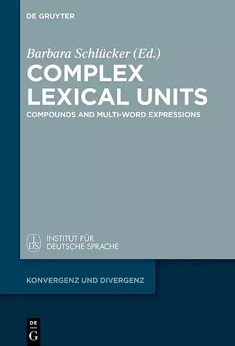 Complex Lexical Units cover