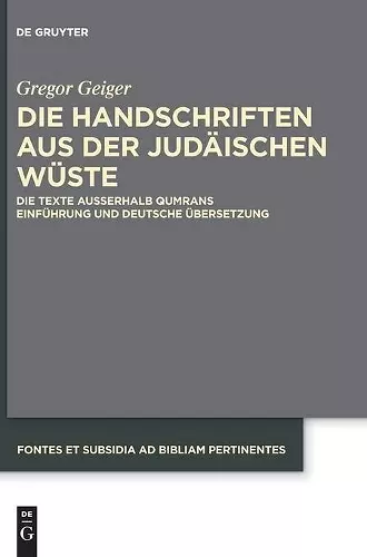 Die Handschriften Aus Der Judäischen Wüste cover