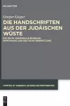 Die Handschriften Aus Der Judäischen Wüste cover