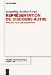 La Représentation Du Discours Autre cover