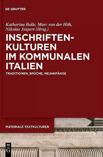 Inschriftenkulturen im kommunalen Italien cover