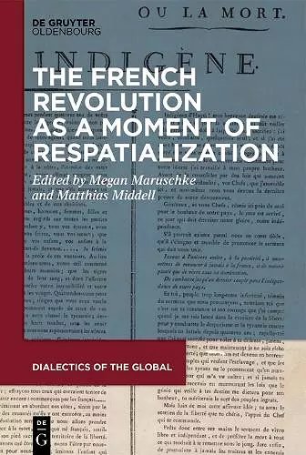 The French Revolution as a Moment of Respatialization cover