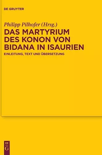 Das Martyrium Des Konon Von Bidana in Isaurien cover