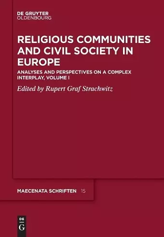 Religious Communities and Civil Society in Europe cover