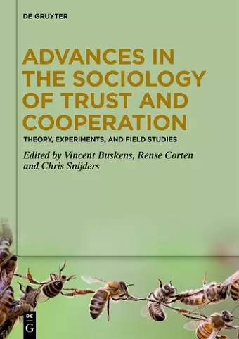 Advances in the Sociology of Trust and Cooperation cover