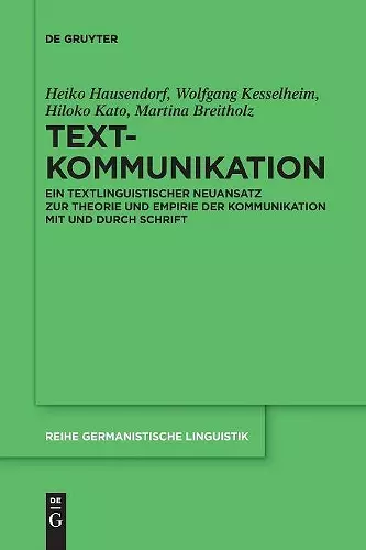 Textkommunikation cover