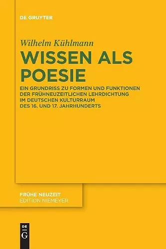 Wissen als Poesie cover