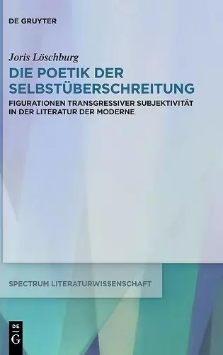 Die Poetik Der Selbstüberschreitung cover