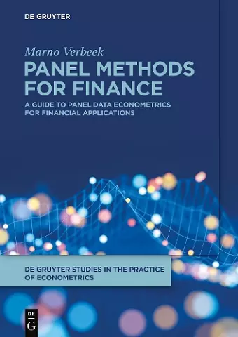 Panel Methods for Finance cover