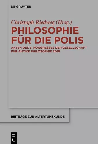 Philosophie Für Die Polis cover