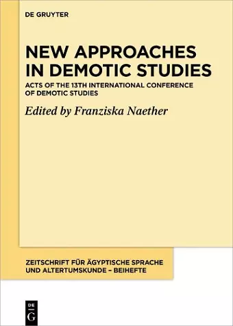 New Approaches in Demotic Studies cover