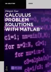 Calculus Problem Solutions with MATLAB® cover