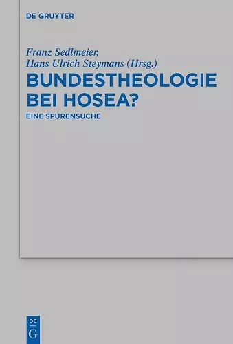 Bundestheologie bei Hosea? cover