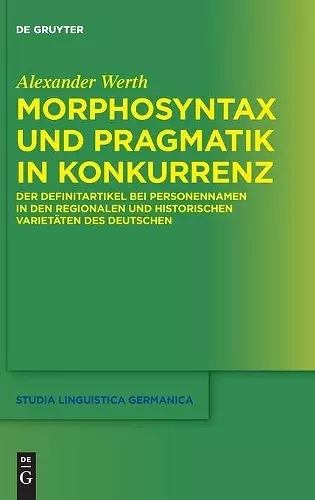 Morphosyntax Und Pragmatik in Konkurrenz cover