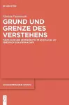 Grund Und Grenze Des Verstehens cover