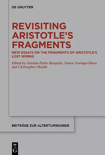 Revisiting Aristotle’s Fragments cover