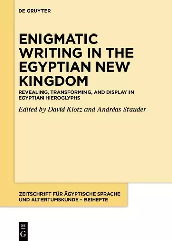 Revealing, transforming, and display in Egyptian hieroglyphs cover