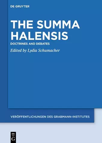 The Summa Halensis cover