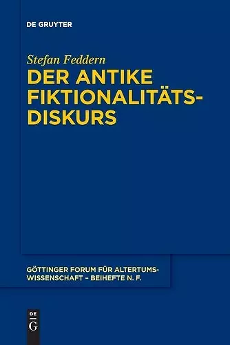 Der Antike Fiktionalitätsdiskurs cover