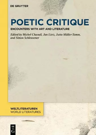 Poetic Critique cover