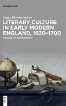 Literary Culture in Early Modern England, 1630–1700 cover