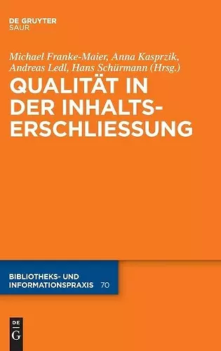 Qualität in der Inhaltserschließung cover