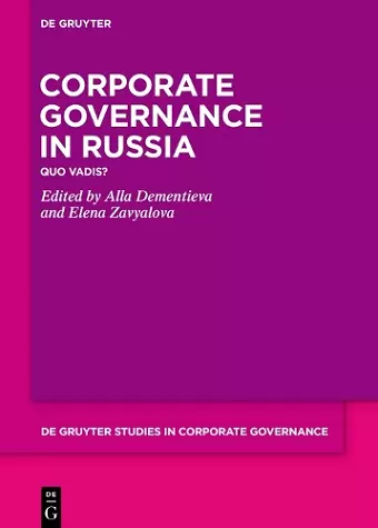 Corporate Governance in Russia cover